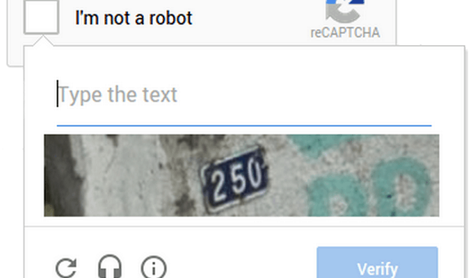 New NoCAPTCHA Google