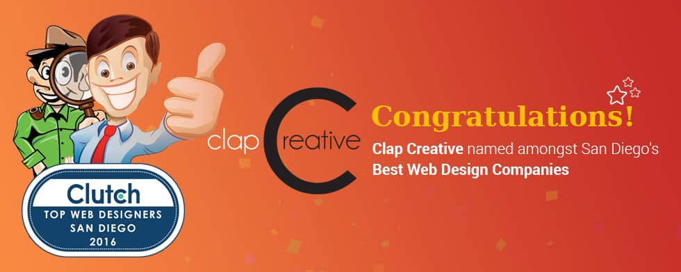 Congratulations! Clap Creative named amongst San Diego's Best Web Design Companies