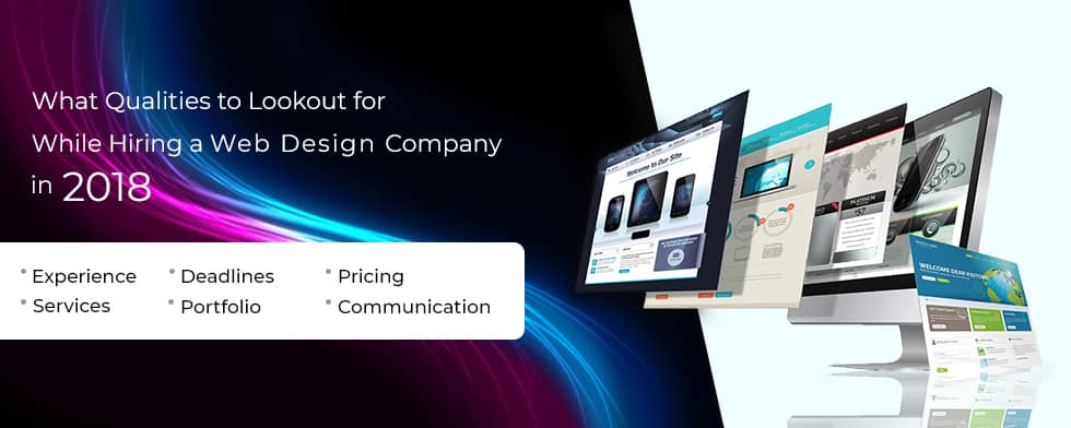 Qualities of a web design company 2018