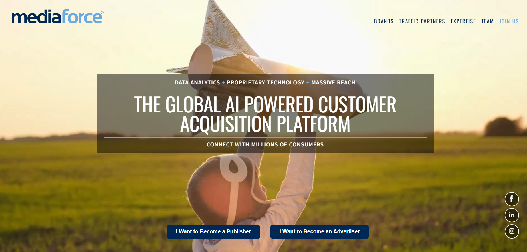 mediaforce.com website screenshot