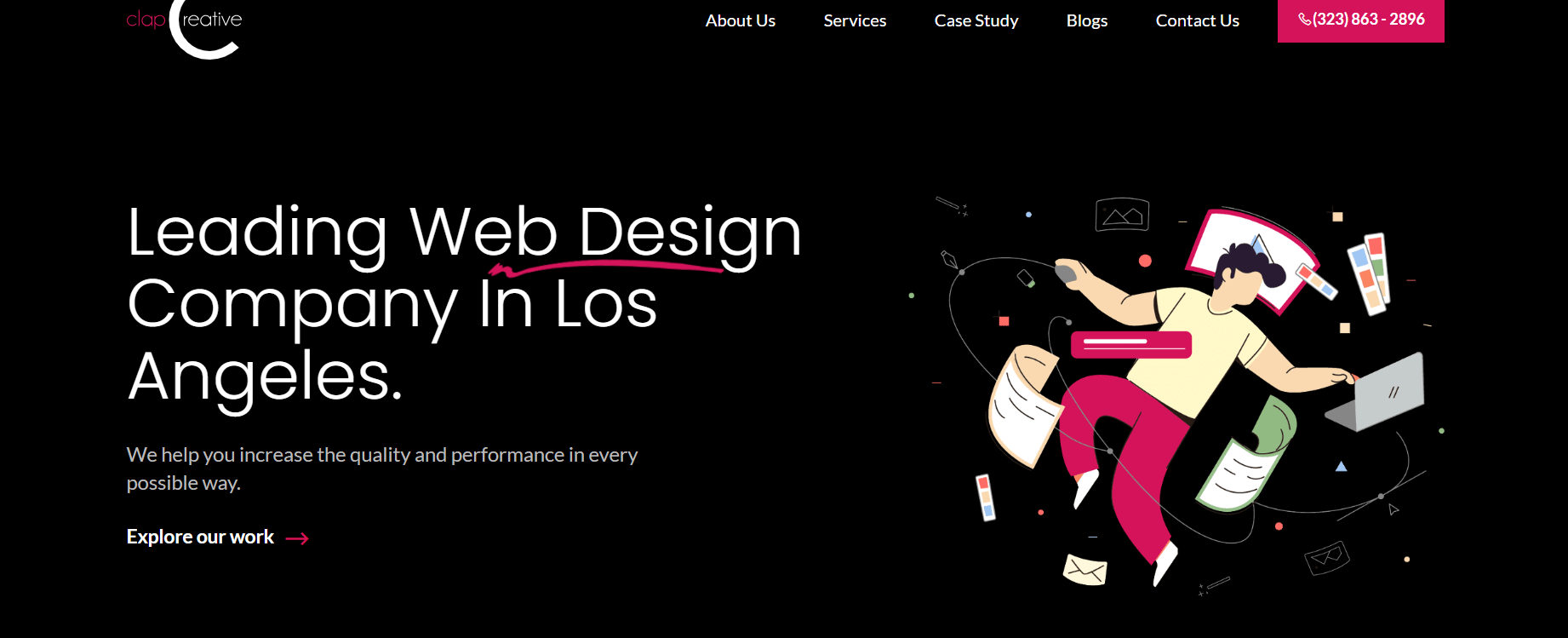 Clapcreative.com website screenshot