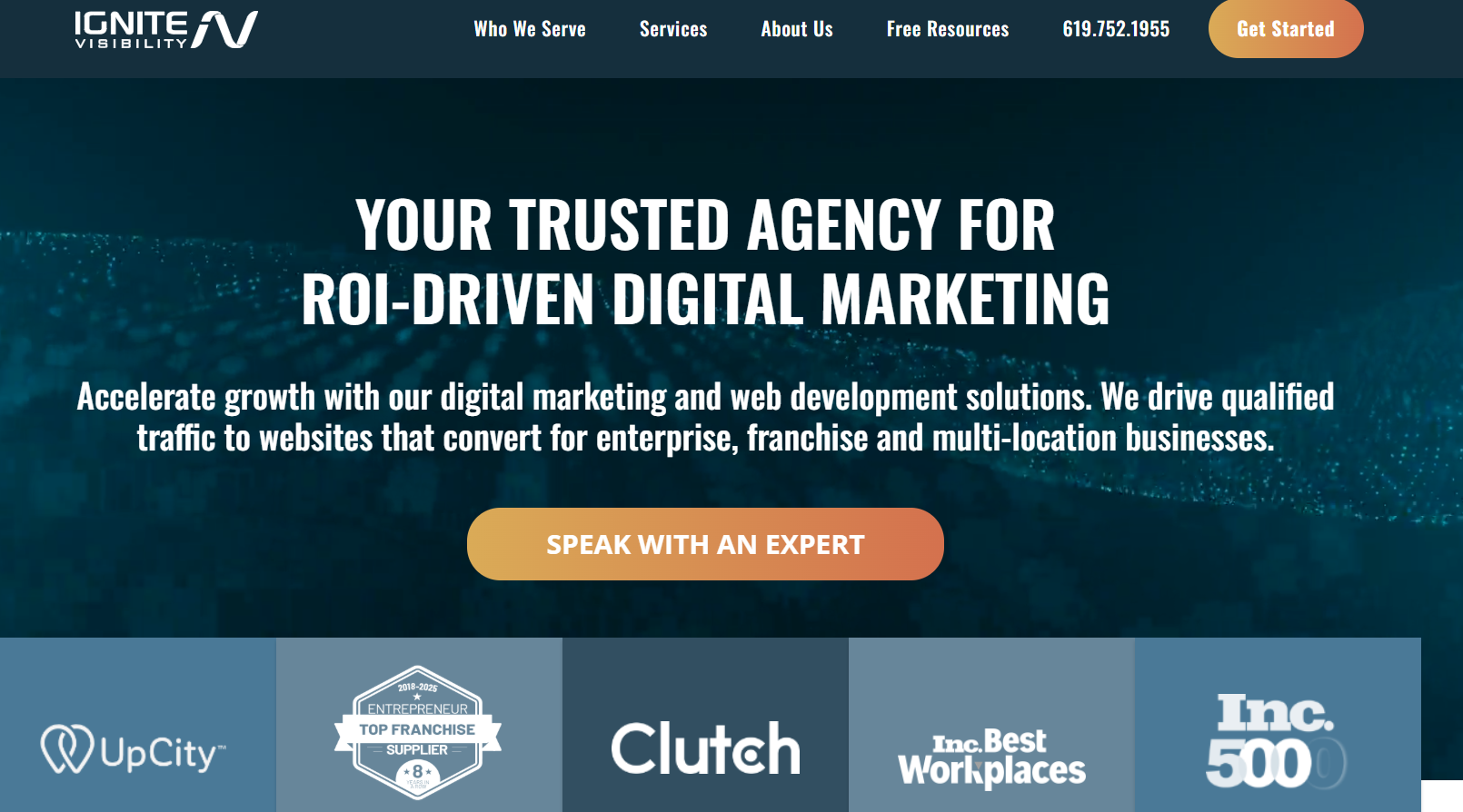ignitevisibility.com website screenshot