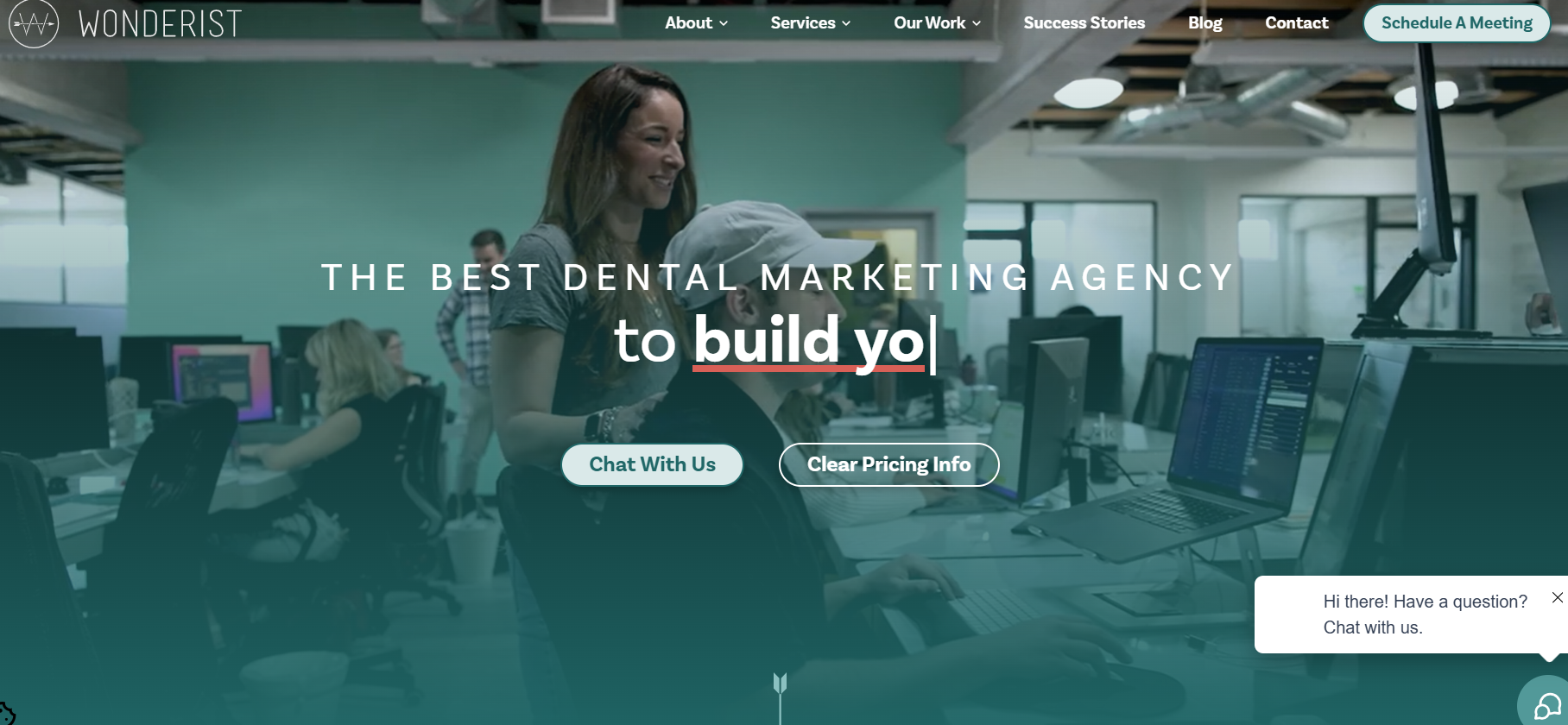 wonderistagency website screenshot