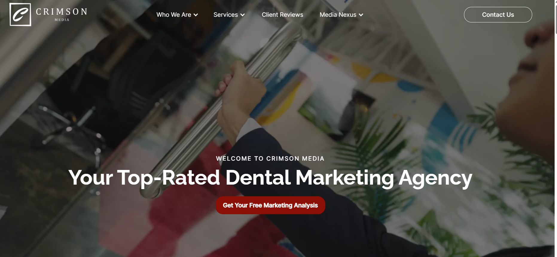 crimsonmediagroup website screenshot