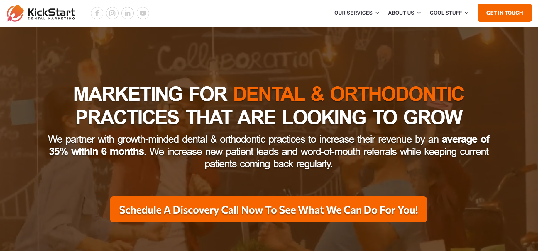 kickstartdental.com website screenshot