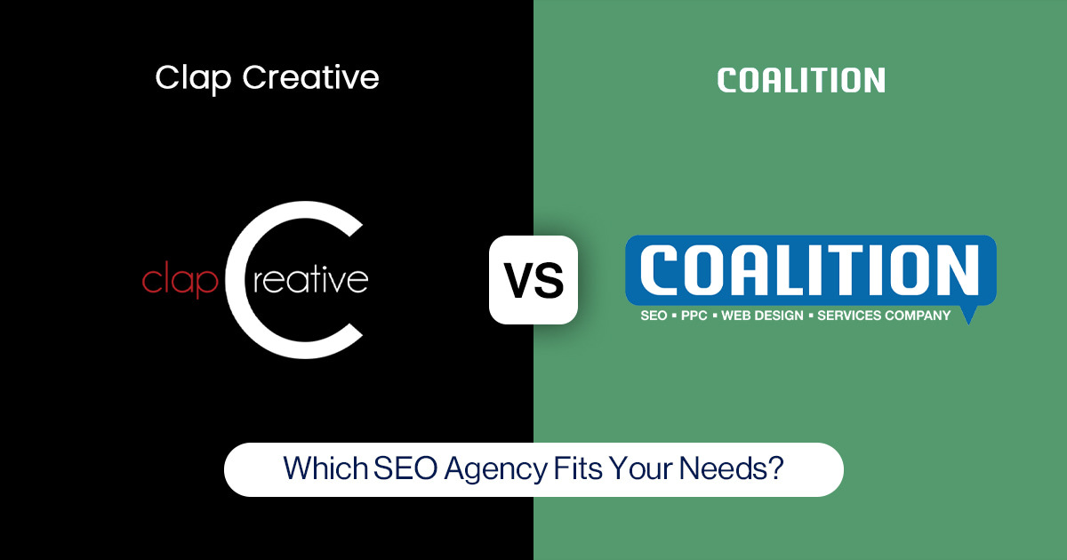 Compare ClapCreative vs. Coalition Technologies blog banner