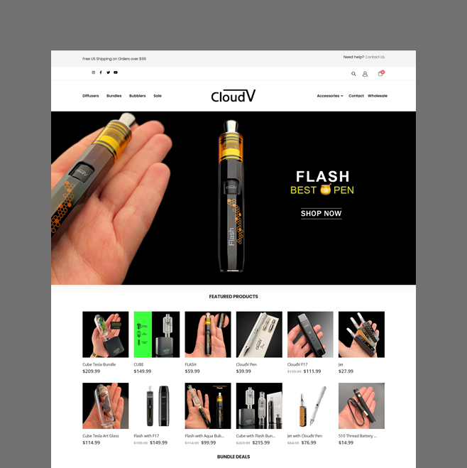 cloud-vapesMagento Ecommerce Development