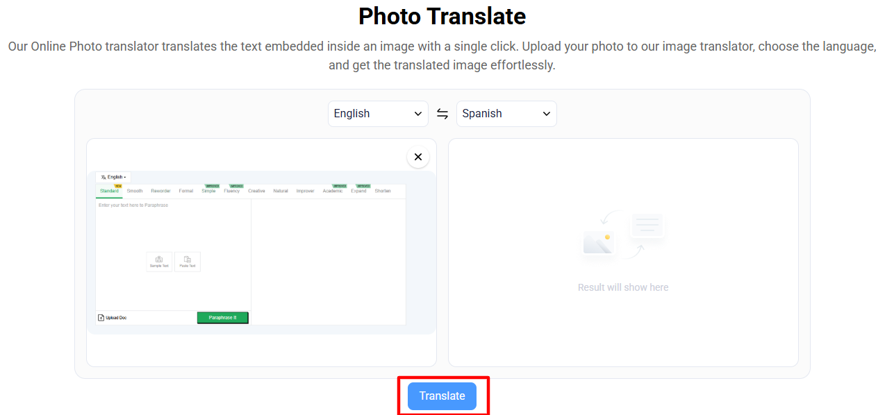 photo translate images 